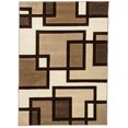 thumbnail image 2 of Infinity Home 600934 3 ft. 11 in. x 5 ft. 3 in. Ruby Imagination Squares Area Rug - Cream, 2 of 4