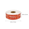 thumbnail image 2 of 150pcs Fragile Label Stickers Handle with Care Shipping Moving Stickers (Red), 2 of 6