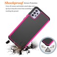 thumbnail image 3 of Takfox for Samsung A52 Case, Galaxy A52 Case, Galaxy A52 5G Case, Shockproof Hard Plastic Scratch Resistant Bumper Rubber Grip Sturdy Full Body Protective Phone Cases-Hot Pink, 3 of 6