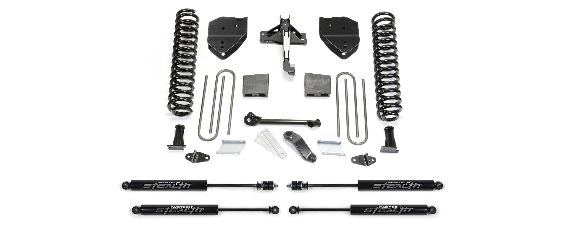 Fabtech 4" BASIC SYS W/STEALTH 17-21 FORD F250/F350 4WD DIESEL Fits select: 2017-2021 FORD F250 SUPER DUTY, 2017-2021 FORD F350 SUPER DUTY