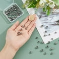 thumbnail image 3 of 80Pcs 2 Styles Stainless Steel Round Bead 8/10mm Metal Smooth Ball Beads Small Loose Spacer Beads Seamless Large Hole Bead for DIY Bracelet Necklace Earring Jewelry Making, 3 of 9