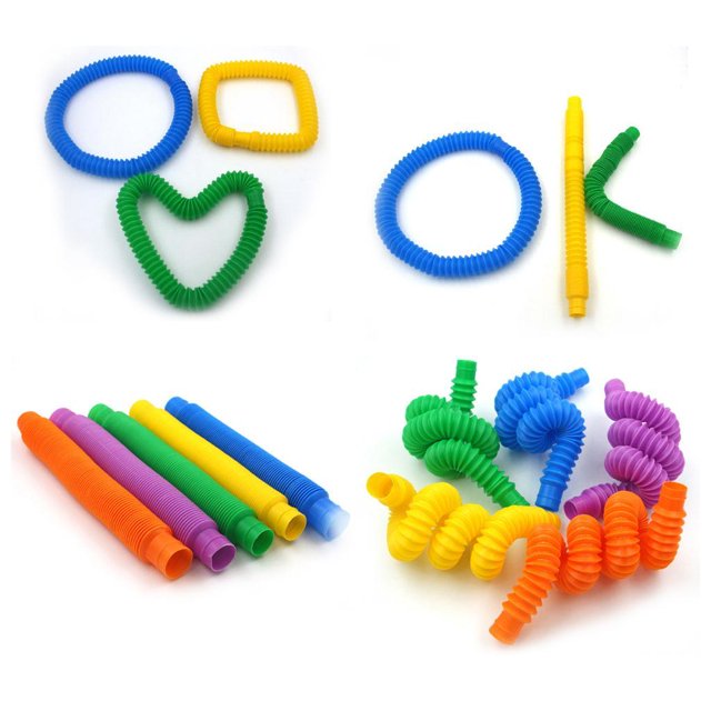 mmirethe 8pcs/set Pop Tubes Stress Relief Toy Sensory Interesty Handheld normal 1Set