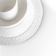 thumbnail image 5 of Stone Lain - Vajilla redonda de porcelana de hueso con dise&ntilde;o de cestas en relieve, 16 piezas, Canasta, Blanco, 16 Piece Set, 1, 5 of 11