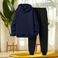 thumbnail image 3 of Childrens Sweatshirt Set,Casual Fashion Long Sleeve Hooded,Long Sleeve Tops, 3 of 5