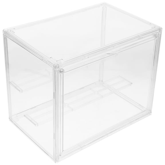 DEEPCRAFF Figure Display Case Acrylic Box with Lid for Collectors Transparent Color 1 Set
