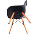 thumbnail image 4 of Costway 2PCS Milieu du Siècle DSW Chaise de Salle à Manger Pieds en Bois Style Moderne, 4 of 6