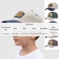thumbnail image 4 of CYRBOKO Cotton, Running Adjustable Breathable Cotton Baseball Caps for Kids Navy Size 2-6 T, 4 of 6