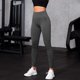 thumbnail image 5 of Pantalones de yoga para mujer, ajustados, de cintura alta, con realce de cadera, a rayas, con rosca, para uso externo., 5 of 8