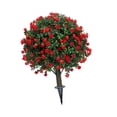 thumbnail image 2 of Jardín Artificial Flower Stake Decoración del césped Centro de decoración fácil de usar, Estaca decorativa de adornos reutilizables para patio trasero Rojo, 2 of 8