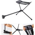 thumbnail image 2 of Reposapiés retráctil plegable portátil, reposapiés, Kit de silla de Camping para silla columpio reclinable plegable, silla Luna, silla de playa (negro), 2 of 7