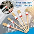 Dolpphoneven Soft Wood Handle Car Detailing Brush Paint Wash Brushes
