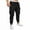 041 Black, variant on Fanxing Black Cargo Pants Men Cotton Cargo Sweatpants for Men Heavyweight Pants Trendy Solid Color Jogger Pants Elastic Waist Drawstring Pants Black,XXXL