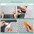 thumbnail image 6 of 17.5x78.7 Inches Frosted White Lace Window Film,Heat Control Privacy Window Film,Static Cling Glass Door Coverings Window Sticker Removable Non-Adhesive Uv Blocking Window Tinting Film for Home, 6 of 8