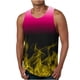 thumbnail image 1 of Hombres Casual Gradación Impresión Suéter Cuello Redondo Tanque Deportivo, 1 of 4