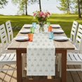 thumbnail image 4 of Table Runners 90 Inches Long Dress Scarves, Palm Trees Farmhouse Coffee/Dining/Kitchen Table Runner for Living Room, Summer Tropical Coconut Trees Plants Green 13x90 Inch, 4 of 9