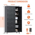 thumbnail image 3 of GangMei 18 Doors Metal Storage Locker Cabinet, Industrial Storage Lockers for Employees, Large Steel Storage Locker for School Office Gym Bedroom,Assembly Required, 3 of 7
