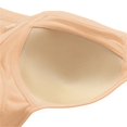thumbnail image 4 of ManxiVoo Front Closure Wireless Bra for Women Full Coverage Comfortable Support Minimizer Bralette Non Padded Everyday Wear L Size Beige, 4 of 5