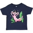thumbnail image 3 of Inktastic Axolotl Unicorn with Rainbow Tail, Bubbles and Seaweed. Boys or Girls Toddler T-Shirt, 3 of 5