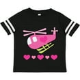 thumbnail image 3 of Inktastic Valentine Pink Heart Helicopter Boys or Girls Toddler T-Shirt, 3 of 5