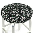 thumbnail image 3 of Gukieu Daisies Flowers Print Round Chair Cover, Dust-proof and Non-slip Bar Chair Protective Cover, Suitable for Bars, Restaurants, Offices-12 inch, 3 of 7