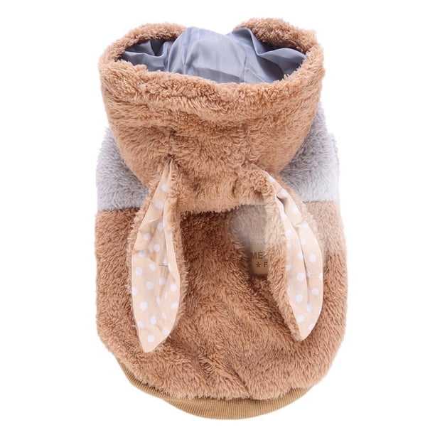 Cozy Cute Rabbit Type Elegante ropa para cachorros Chaqueta Ropa Traje para la nieve Yuyangstore Chaqueta de perro de mascota