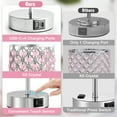 thumbnail image 6 of NATYSWAN Touch Crystal Table Lamp, 3-Way Dimmable Nightstand Lamp with USB Ports,Modern Bedside Lamp for Bedroom, Living Room,Pink, 6 of 7