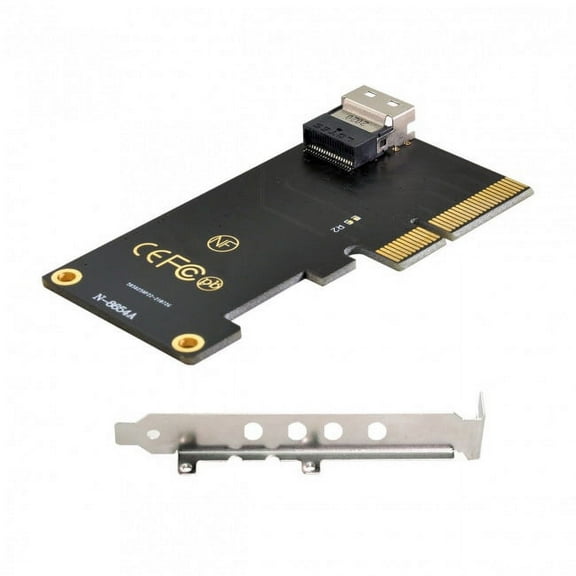 FVH PCI-E 4X to U.2 U2 Kit SFF-8639 to SFF-8654 Slimline SAS NVME PCIe SSD Adapter for Mainboard