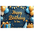 thumbnail image 2 of Glittering Banner Happy Birthday Balloon Decorative Stars for Kids Party Celebration Photo Shoot, 2 of 8