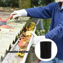 HINTRMENT Black Gutter Guard Mesh 118In x 63In 1 Roll for Effective Rain Gutter Screen Guard