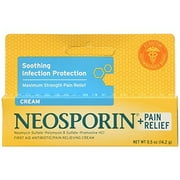 Neosporin Plus Pain Relief Cream, Maximum Strength (Pack of 18)
