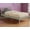 Gray, variant on Camaflexi Tribeca Platform Bed, White, Twin, Solid Wood with Headboard, Adult