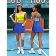 thumbnail image 4 of JoyGirl Pleated Tennis Skirts with Shorts Women Pleated Mini Golf Skorts with Pockets High Waisted Athletic Casual Skirt, 4 of 6