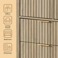thumbnail image 6 of ARKANTOS Fluted 7-Drawer Double Dresser for Bedroom, Coastal Oak Finish, 6 of 11