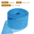 thumbnail image 2 of Uxcell Burlap Ribbon, Polyester Ribbon for Gift Wrapping Home Wedding Decor Sky Blue, 2 of 5