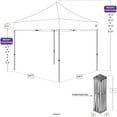 thumbnail image 4 of Impact Canopy 10' x 10' White Event and Pop-up Outdoor Canopy with UV Protection Material, 4 of 6