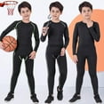 thumbnail image 6 of 2 Piece Tracksuit For Children Compression Sports Suit Boys Sports Running Clothes Set Kids V9M0 O2U5, 6 of 9