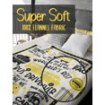 thumbnail image 3 of School Bus Driver Throw Blanket - Flannel Blankets for School Bus Driver - School Bus Driver Gifts on Christmas, Birthday, Thanksgiving - 50" x 60" - (Black), 3 of 6
