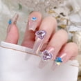 thumbnail image 4 of Adornos de corazón 3D para uñas, 10 piezas de diamantes de imitación de corazón de cristal para uñas, adornos para decoración de uñas, adornos con forma de corazón para uñas., 4 of 6