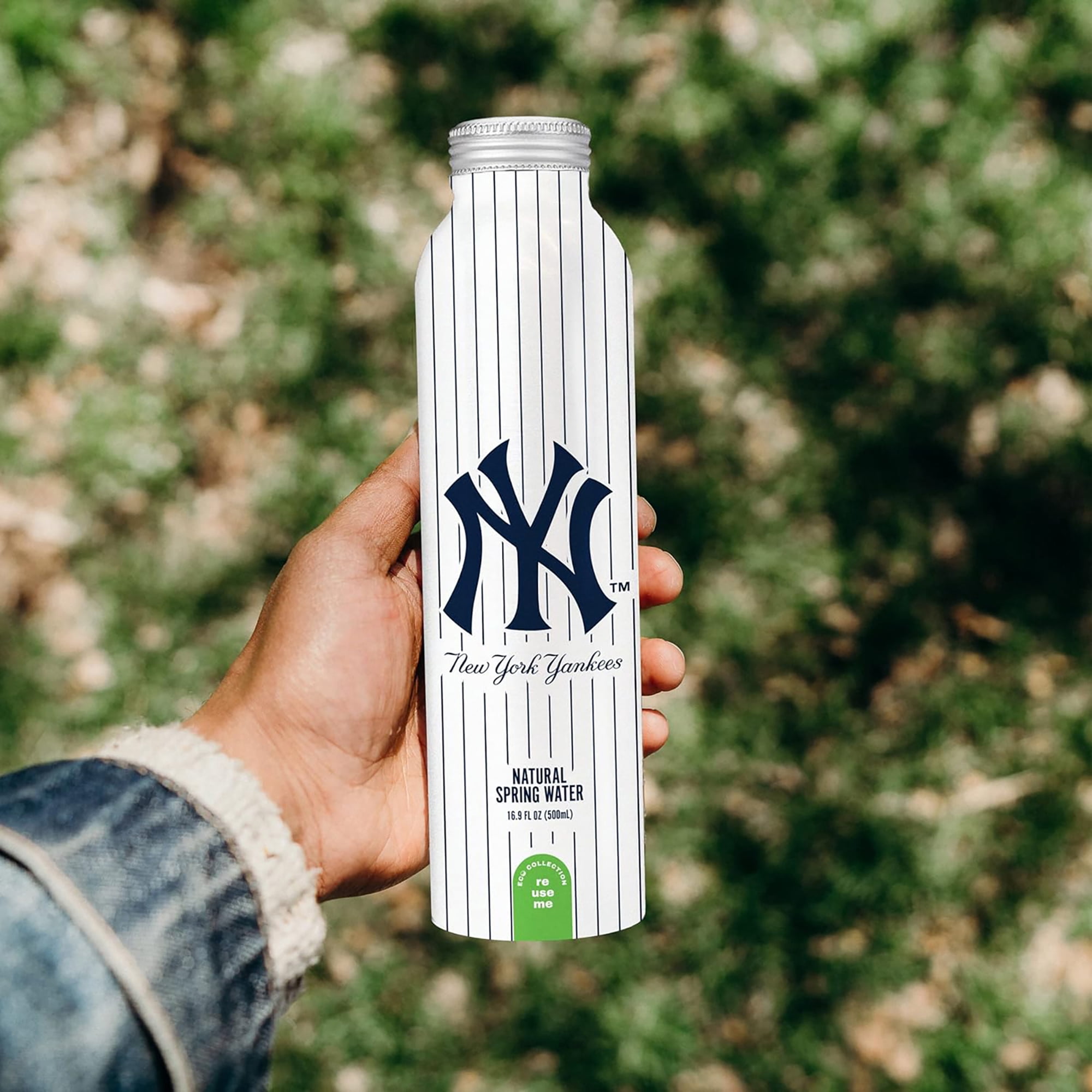 Sports Water Yankees Aluminum Water Bottle, Bottled Water, 12 X 16.9 oz