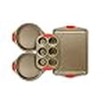 thumbnail image 3 of Eternal Living Kitchen Ideas 4 Piece Nonstick Bakeware Set With Grip | Kitchenware For Cooking & Baking with Silicone Handles (Set of 4, Brown), 3 of 4