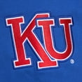 thumbnail image 5 of Men's Mitchell & Ness Royal Kansas Jayhawks Chainstich Fleece Pullover Hoodie, 5 of 5