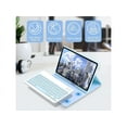 thumbnail image 3 of Keyboard Case with Wireless Mouse Combo for Samsung Galaxy Tab S8 2022 / Tab S7 2020 11 inch Model SM-X700/X706/T870/T875/T876, Smart Folio Cover with Magnetic Detachable Wireless Keyboard and Mice, 3 of 7