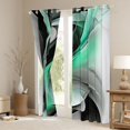 thumbnail image 3 of Manfei Turqoise Black and Gray Kitchen Curtains, Modern Abstract Artwork, 3 of 6