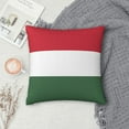 thumbnail image 7 of Decorative Throw Pillow Cover Hungarian Flag Square Pillowcases Cushion for Farmhouse Home Decor 26"x26", 7 of 7