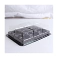 thumbnail image 2 of 100pcs 6 Cavities Plastic Mooncake Tray Transparent Muffin Cupcake Mochi Container Cookie Carrier Food Packaging Box, 2 of 5