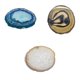 thumbnail image 1 of 4pcs 80-100mm Recortado Ágata Cristal de Slice Coaster Inicio Ornamento Mezclado - i, 1 of 9