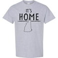 thumbnail image 3 of Inktastic It's Home New Hampshire State Outline Distressed Text T-Shirt, 3 of 5