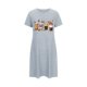 thumbnail image 5 of Camisón corto de talla grande para mujer, camisón de manga corta con estampado de pecho a la moda, camisón para mujer, 5 of 5