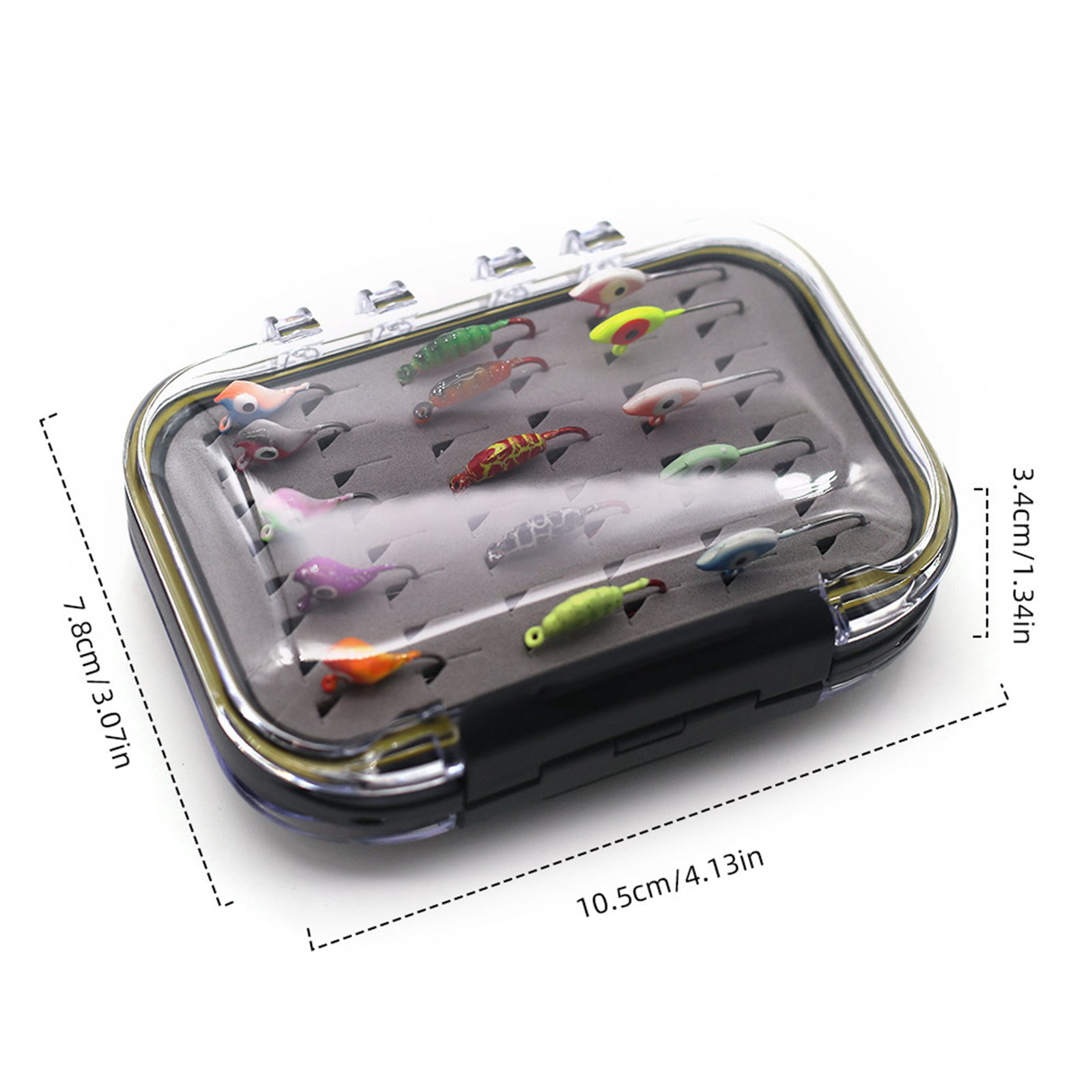 KUFptva 30/36pcs Winter Ice Fishing Jigs Set Ice Fishing Lure Set Sinking Metal Jigging Hard Baits Ice Fishing Gears Small Baits