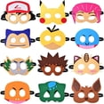 thumbnail image 2 of Máscaras de fiesta de cumpleaños Pokemon Zhangmengya para niños 12 piezas, 2 of 4